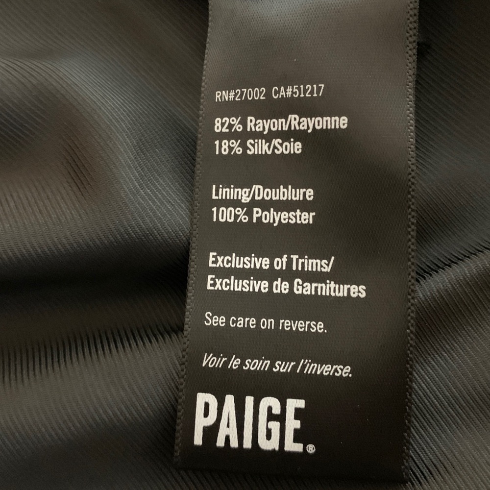 Paige Maribel Black Velvet Cropped Military Jacket NEW! - Picture 12 of 14